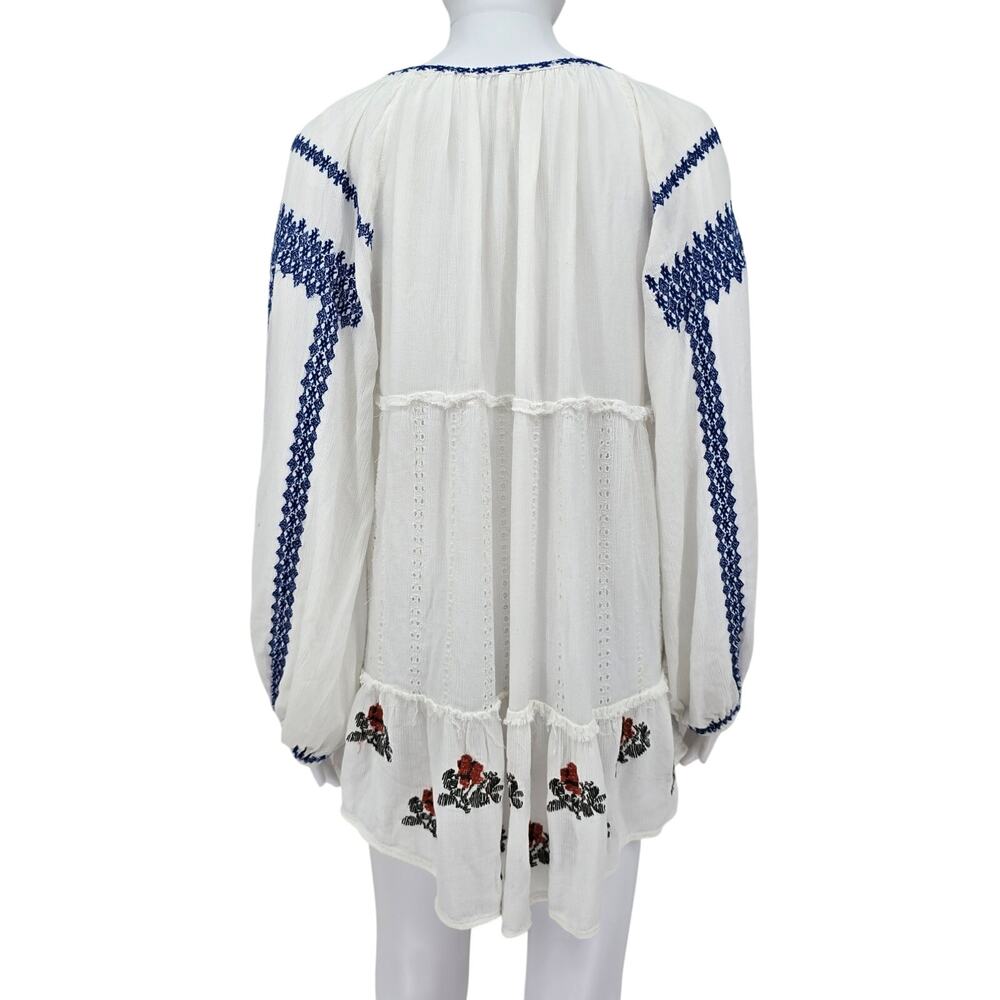 Free People Wild Horses Mini Dress White S - Picture 2 of 7